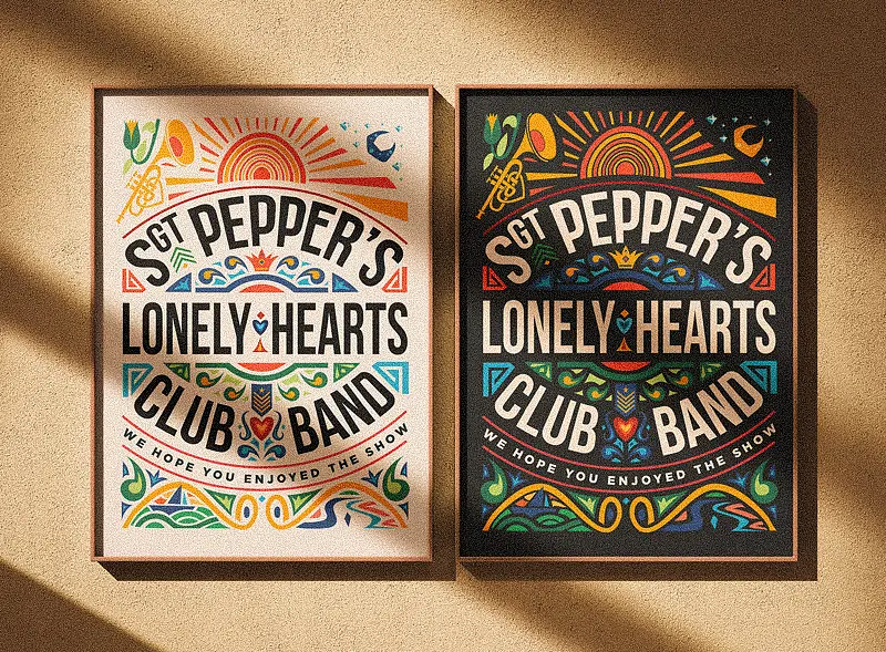 Sgt. Pepper's Lonely Hearts Club Band Tribute Illustration